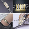 Cuban Link Men's Bracelet With Personalized Beads Titanium Steel Engraved Bangle Jewelry For Men Husband Father's Day Gift