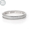 925 sterling silver Cubic Zirconia Bangle Tennis Bracelets  | Classic Love Cuff Bangle Bracelets