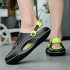 A Pair of Men's New Summer Clogs, Wear-Resistant, Non-Slip, Soft-Soled, Comfortable Beach Shoes, Outdoor Sandals soft sole 5.0