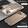 For iPhone 14 15 16 ProMax Metal Heat Dissipation Phone Case 15Pro Aluminum Alloy Aromatic Ultra-thin Shock-absorbing Back Cover