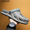 JP DAWA men's summer dual-use slippers, non slip lightweight hole shoes, sports and leisure beach fishing half sandals for men