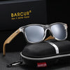 BARCUR Fashion Light Weight Wooden Women Polarized Sunglasses TAC Lens Bamboo Wood Foot Classic Square UV400 Men Sunglasses