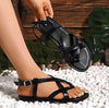 Women's casual flat sandals with clip on design Popular brown Color comfortable shoes for daily wear