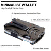 Tactical Wallet Carbon Fiber Wallet Metal Money Clip Wallet RFID Blocking Minimalist Wallet for Men Slim Aluminum Credit Card H