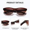 CATMONROE 1pcs Women Sunglasses UV400 Lightweight Fashion Multiple Color Options Pink Lenses Polarized Sunglasses Perfect Gift