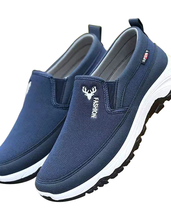 Men Penny Boat Shoes Sports Shoes Breathable Orthopedic Travel Plimsolls Flat Comfortable for Outdoor Activity Hiking Walking