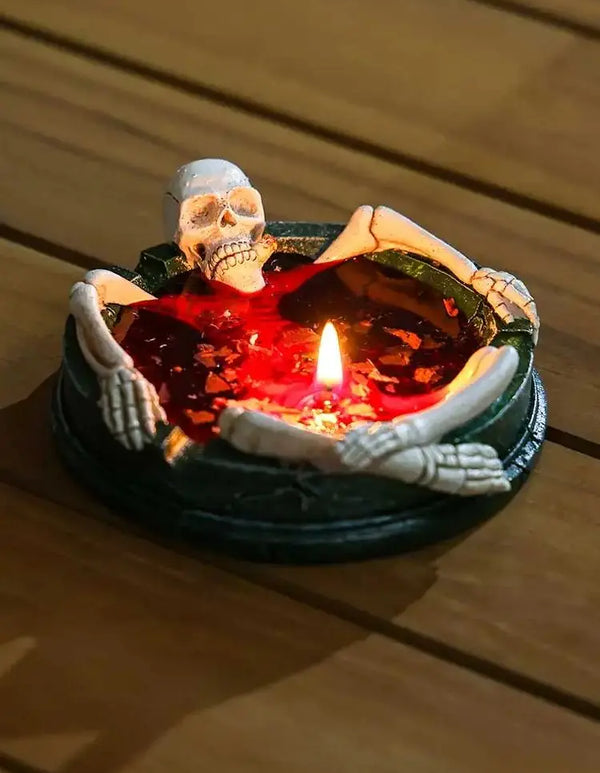 Multi purpose rose aromatherapy bath skeleton aromatherapy candle Dxxk is on fire! creative gift desktop decoration ornament ros