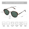 ZENOTTIC Steampunk Polarized Sunglasses For Men Vintage Round Mirror Sun Glasses for Women Shades UV400