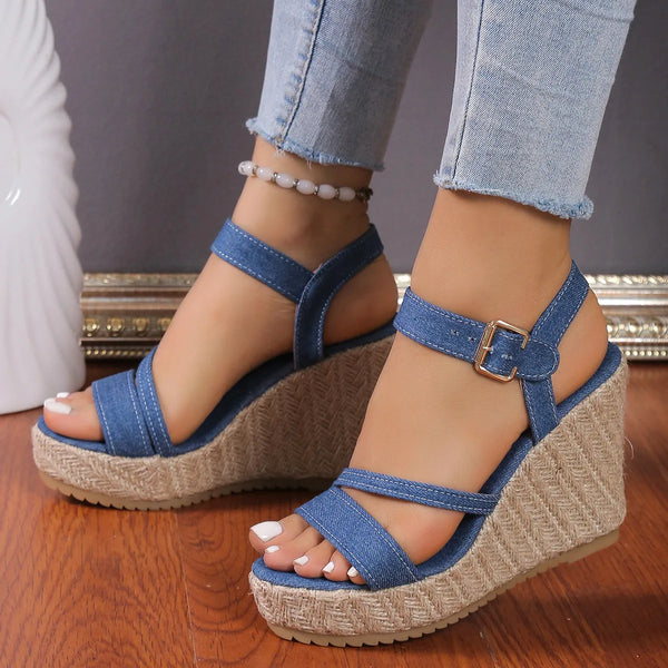 Espadrilles Wedges Woman Sandals Summer New in Ladies Comfort Casual Shoes Party Sandals Footwear Zapatillas Mujer Verano