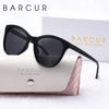 BARCUR Transparent Women Sunglasses Comfort Durable Beautiful PC Cat Eye Frame Party Travel UV400 Polarized Sunglasses Best Gift