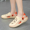 A Pair of Men's New Summer Clogs, Wear-Resistant, Non-Slip, Soft-Soled, Comfortable Beach Shoes, Outdoor Sandals soft sole 5.0