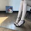 Women's fashion heeled sandals 2025 summer new nude stiletto heels sexy designer elegant banquet party high heels large size
