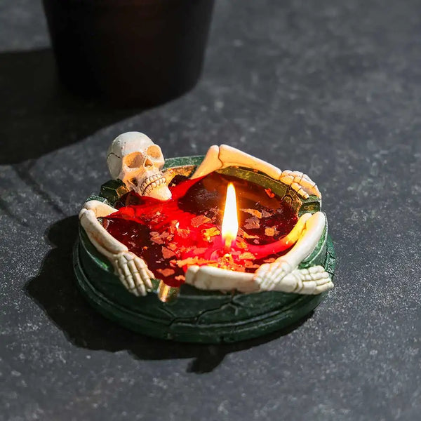 Multi purpose rose aromatherapy bath skeleton aromatherapy candle Dxxk is on fire! creative gift desktop decoration ornament ros
