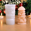 DIY Handmade Christmas Pattern Cylindrical Candle Silicone Mold Sculpture Pattern Cylindrical Candle Silicone Mold
