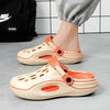 A Pair of Men's New Summer Clogs, Wear-Resistant, Non-Slip, Soft-Soled, Comfortable Beach Shoes, Outdoor Sandals soft sole 5.0