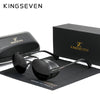 KINGSEVEN Retro Gothic Steampunk Sunglasses Polarized UV400 Men Women Fashion Vintage Eyewear Round Frame Fishing Male Glasses