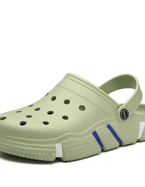 Oulylan Unisex Beach Sandals Light Weight Hollow Slippers Summer Quick Dry Flat Classical Men Women Clogs Plus Size 36-50