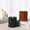 Roman Embossed Silicone Mould DIY Aroma Candle Cement Plaster Cups - Reusable Durable Mold Long-Lasting Fragrance Craft Design