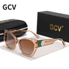 GCV Brand Acetate Appearance Patent Design Women's Butterfly Rectangular Triangle Polarized Sunglasses UV400 Fashion
