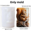 Cute hedgehog relief cylindrical candle silicone mold flower hedgehog relief cylindrical resin mold hedgehog relief gypsum molds