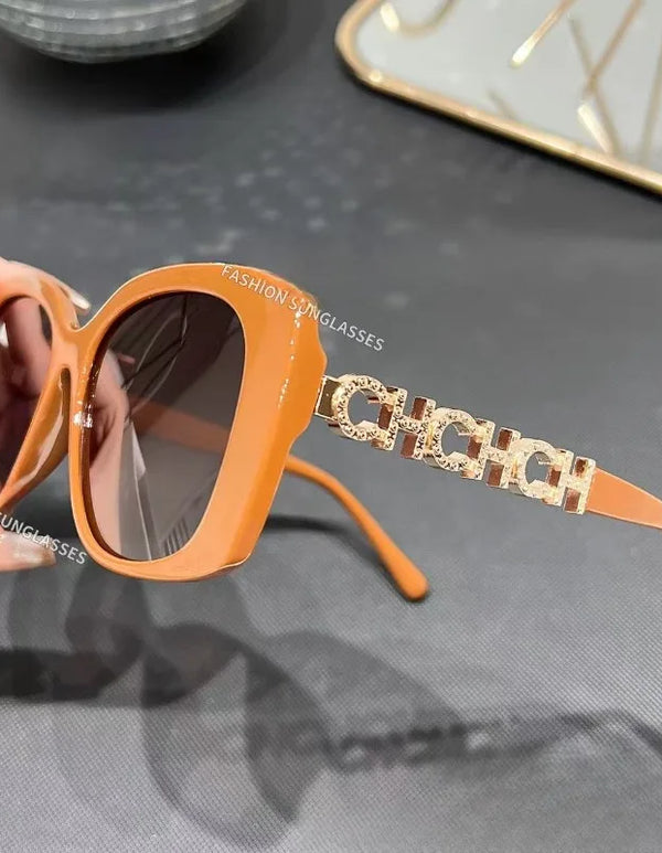2025 New Fashion Sunglasses Women Luxury Designer Decoration Sun Glasses Polarized High Quality Beach Eyewear Men Gafas De Sol