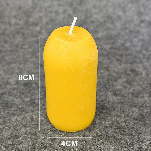 6/12Pack Beeswax Honey Candles for Ritual Tealight Candles Church Prayer Religous Prayer Candles Wholesale Decor Party Birthday