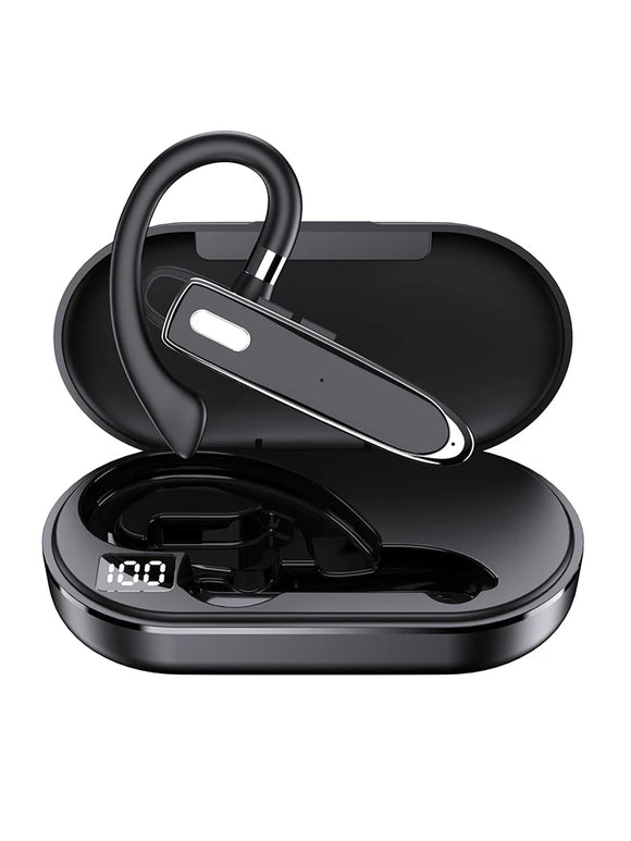 Bluetooth Headset Wireless Hands-Free Phone with Mic Hands-Free Earphones with 8 Hours Talk Time for Trucker Sports Riding