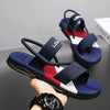 Slippers man summer ankle wrap shoes slip-resistant slide sandals summer male slippers beach Water Shoes Zapatillas Hombre Blue