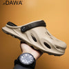 JP DAWA men's summer dual-use slippers, non slip lightweight hole shoes, sports and leisure beach fishing half sandals for men