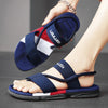Slippers man summer ankle wrap shoes slip-resistant slide sandals summer male slippers beach Water Shoes Zapatillas Hombre Blue
