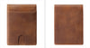 Retro genuine leather wallet, men's short wallet, RFID anti-theft brush, top-grain cowhide men's wallet