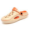 A Pair of Men's New Summer Clogs, Wear-Resistant, Non-Slip, Soft-Soled, Comfortable Beach Shoes, Outdoor Sandals soft sole 5.0