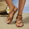 Women's casual flat sandals with clip on design Popular brown Color comfortable shoes for daily wear