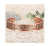 Vintage-Inspired Adjustable Magnetic Bronze Bracelet for Men - Fashionable Open Design, Retro Style