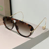Oversized Pilot Sunglasses 2025 New in Fashion Double Bridge Gradient Shades Women Trendy Luxury Brand Design Sun Glasses UV400
