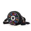 Creative Round Mini Nylon Coin Purse Cute Cartoon Crossbody Bag & Stylish Travel Shoulder Bag Lightweight Waterproof Daily Use