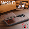 Detachable Magnetic Wallet Case Card Holder Phone Case for Samsung Galaxy S25 S24 S23 S22 Ultra Leather Protective Cover
