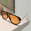 Oversized Pilot Sunglasses 2025 New in Fashion Double Bridge Gradient Shades Women Trendy Luxury Brand Design Sun Glasses UV400