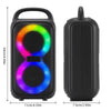 1000W Party Portable Speakers Bluetooth Wireless Boombox Sound Large Speaker Dual 3 inche Subwoofer for Outdoor Dancing Famliy