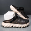 New men's summer clogs, suitable for sports and outdoor wear, with non - slip design, closed - toe style, and breathable feature