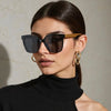Oversized Polarized Sunglasses Women Trendy Vintage Cat Eye Sunglass Men Vacation Fashion Glasses Lentes De Sol Mujer Zonnebril