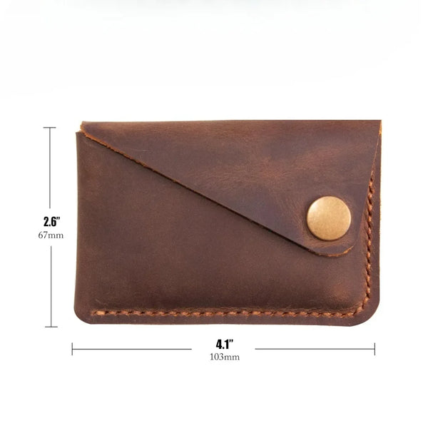 Leather card clip, credit card wallet, front pocket wallet, ultra-thin wallet, card clip wallet, credit card clip, minimalist wa