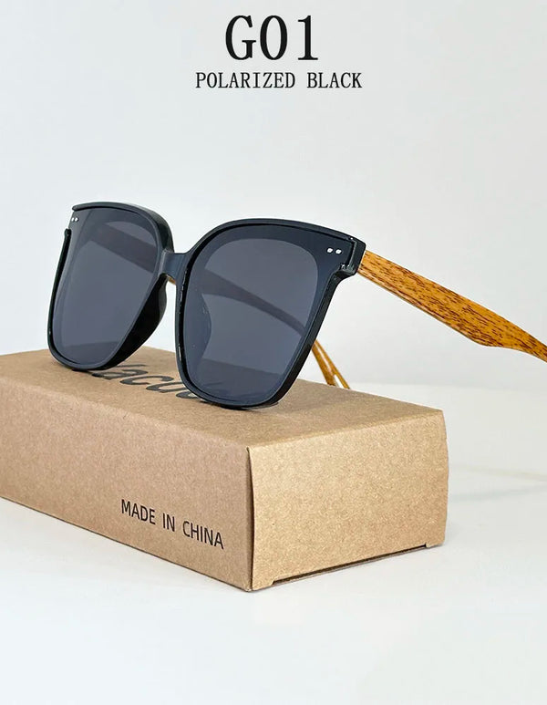 Oversized Polarized Sunglasses Women Trendy Vintage Cat Eye Sunglass Men Vacation Fashion Glasses Lentes De Sol Mujer Zonnebril