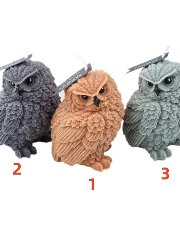 3D Owl Scented Candle Plant Soybean Wax Cute Cartoon Animal Owl Fragrance Gift Home Birthday Decoration