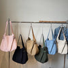 Advanced Women Shoulder Bag New Lightweight Large Capacity Nylon Tote Bag Japan Style Casual Simple Magnetic Buckle Armpit Bag