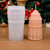 DIY Handmade Christmas Pattern Cylindrical Candle Silicone Mold Sculpture Pattern Cylindrical Candle Silicone Mold