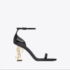 2025 New Fashion Black Letter High Heels Women's Elegant Sexy High Heeled Sandals Temperament Open Toe Line with Party Shoes