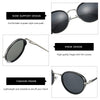 ZENOTTIC Steampunk Polarized Sunglasses For Men Vintage Round Mirror Sun Glasses for Women Shades UV400