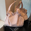 Advanced Women Shoulder Bag New Lightweight Large Capacity Nylon Tote Bag Japan Style Casual Simple Magnetic Buckle Armpit Bag