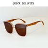 Oversized Polarized Sunglasses Women Trendy Vintage Cat Eye Sunglass Men Vacation Fashion Glasses Lentes De Sol Mujer Zonnebril